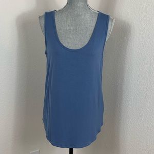 Cable and gauge Blue Hi/Low Tank Top.